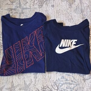 Nike Kids Blue Graphic T-Shirts